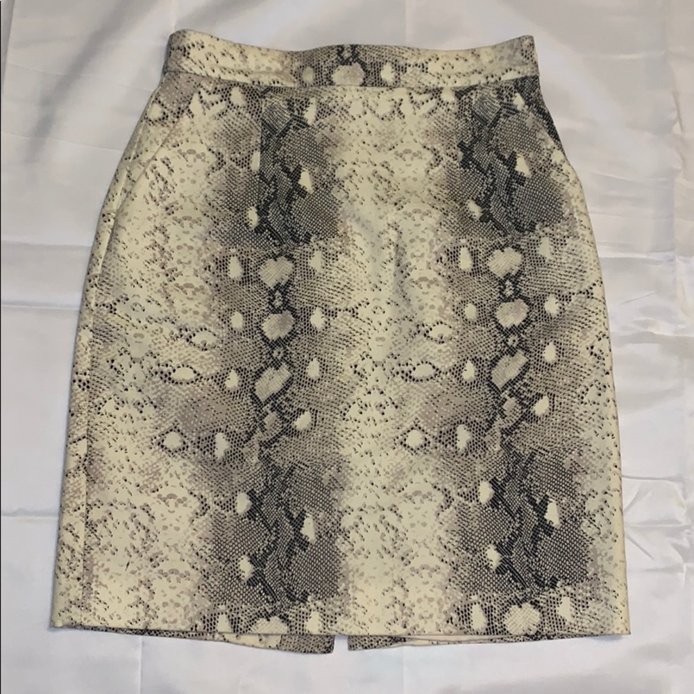 Snake print skirt